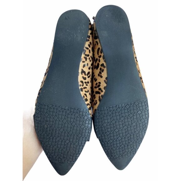 Slip On Flats Printed Calf Hair Shoes 8 - Picture 9 of 12